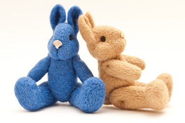 güzel vintage peluş bunny oyuncak