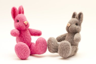 güzel vintage peluş bunny oyuncak