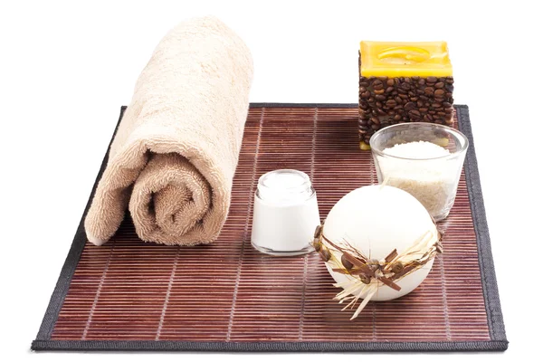 Belo conjunto para spa e aromaterapia — Fotografia de Stock