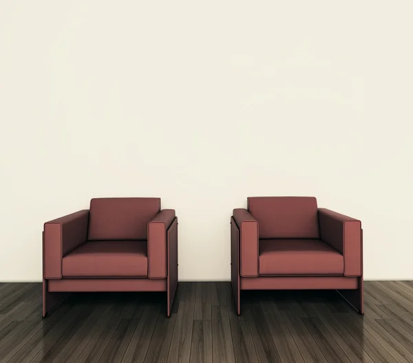 Minimal modern interior armchair — Stock Photo, Image