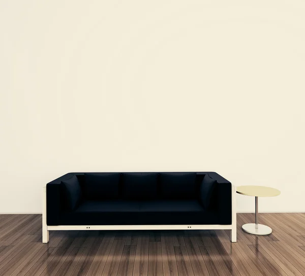 Minimal modern interior couch and table — Stock Photo, Image