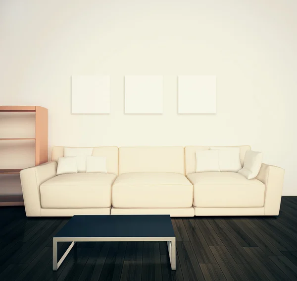 Moderno contemporáneo cómodo interior —  Fotos de Stock