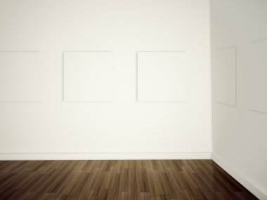 Modern Sanat Galerisi boş resim duvar
