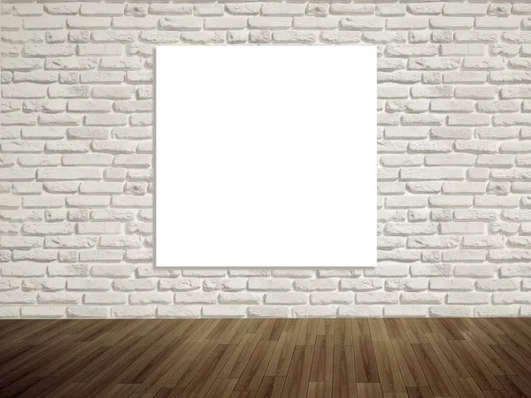 Modern művészeti galéria üres kép a falon — Stock Fotó
