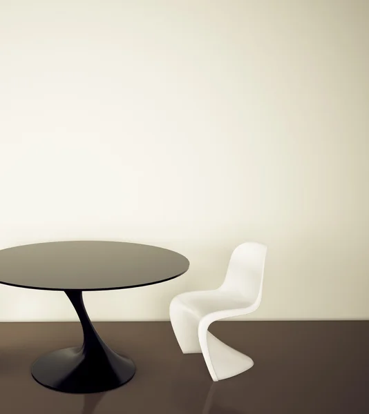 现代室内办公桌椅 — 图库照片