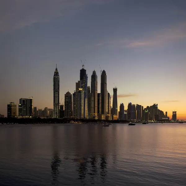 Dubai Marina al atardecer —  Fotos de Stock