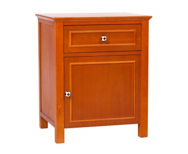 Children wooden nightstand, with clipping path clipart