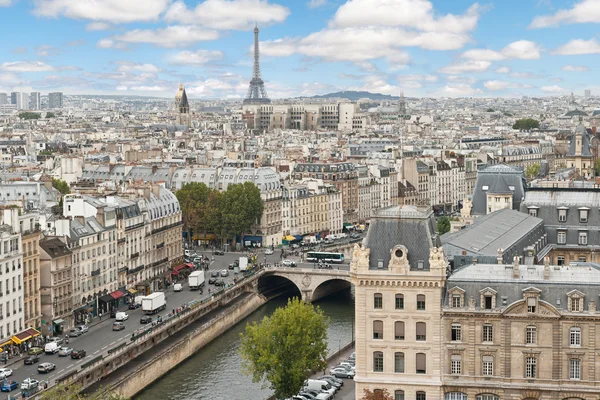 Panoramautsikt över Paris Stockbild