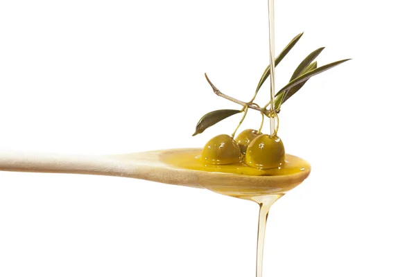 Olive oil jet Stock Picture