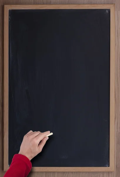 stock image Blackboard and hand