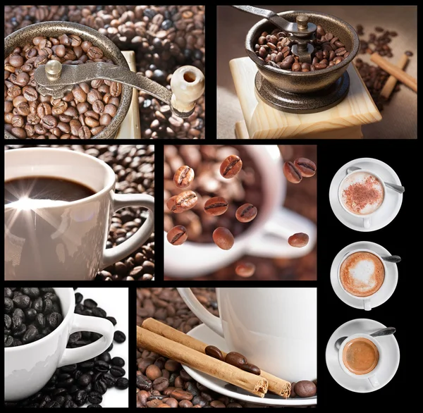 Kaffe collage Royaltyfria Stockbilder