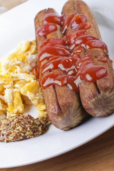 stock image Grilled hot dog