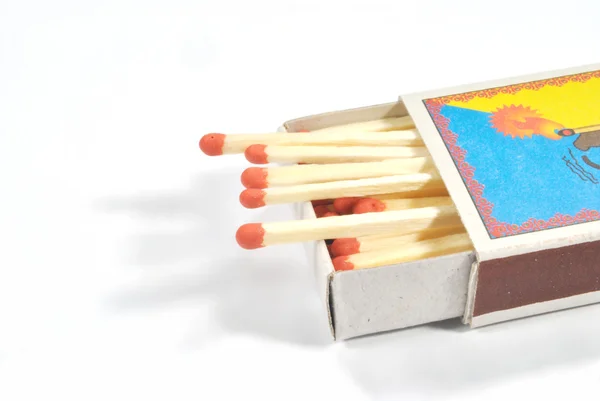 The box with matches — Stock Photo, Image