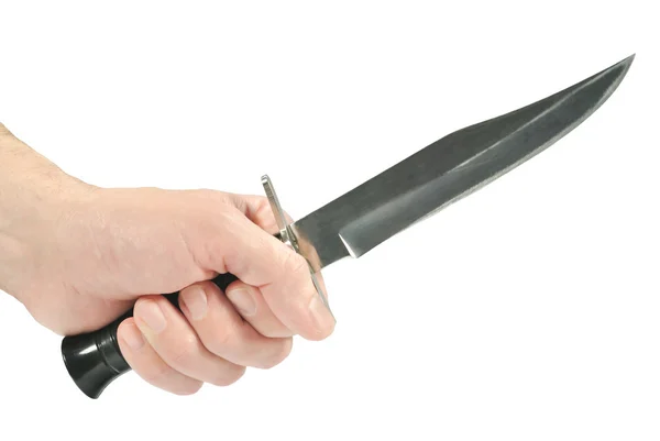 stock image The hunting knife in the hand