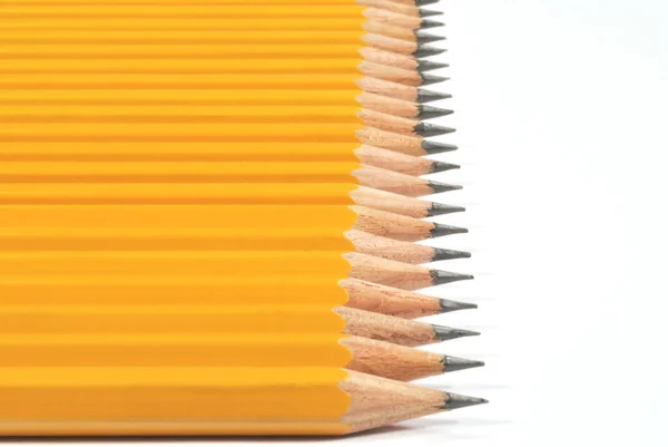De pensils op de witte — Stockfoto