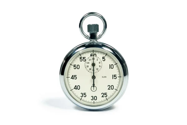 The stopwatch on the white — Stock Photo, Image