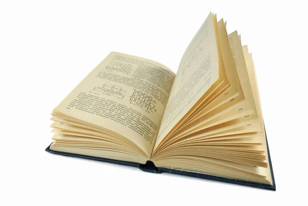 Das alte Handbuch mit den gelben Seiten — Stockfoto