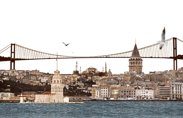 Изображение очень большого фона Стамбула . — стоковое фото
