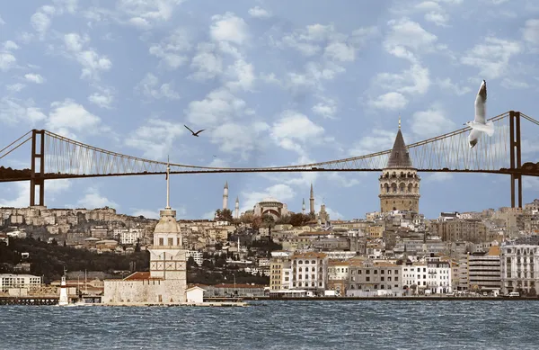 Bild von sehr großem Hintergrund von Istanbul. — Stockfoto