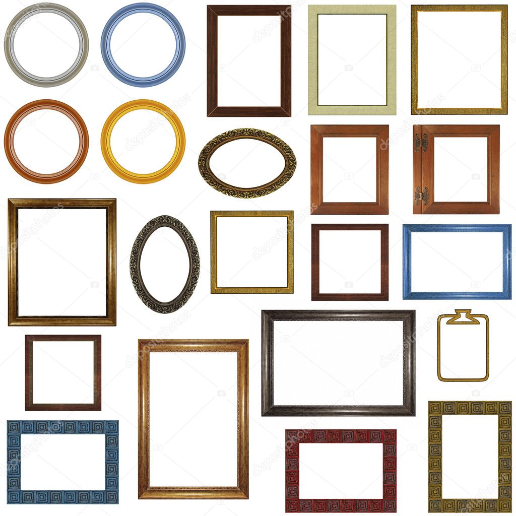 22 different picture frames