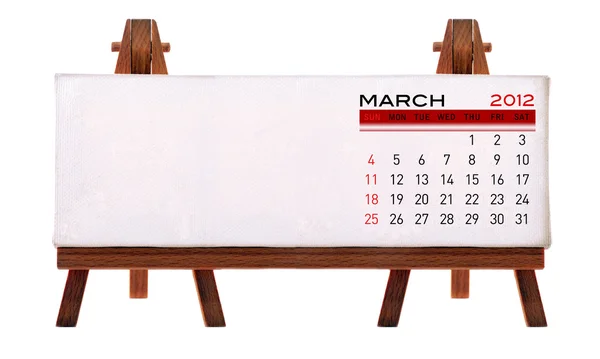 Schreibtischkalender 2012 — Stockfoto