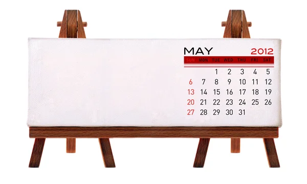2012 calendario de escritorio — Foto de Stock