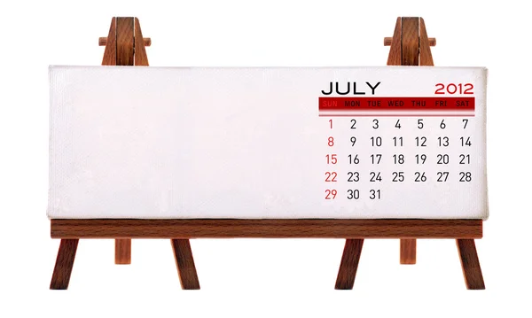 2012 calendario de escritorio —  Fotos de Stock