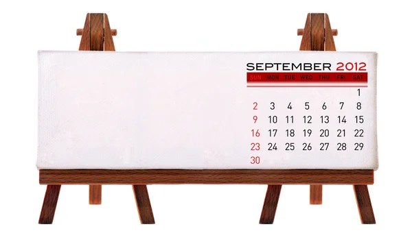 2012 calendário de mesa — Fotografia de Stock
