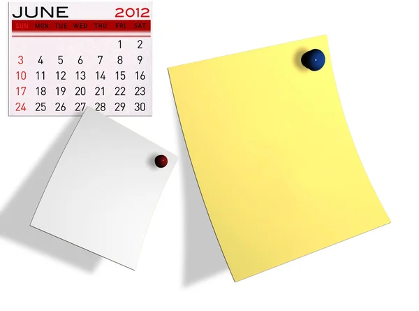 Calendario 2012 — Foto de Stock