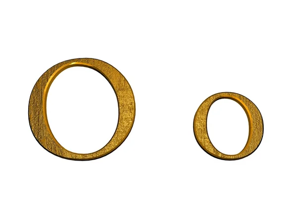 En bokstav av gyllene alfabet — Stockfoto
