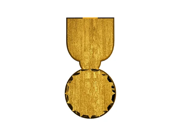 3D złoty medalion — Zdjęcie stockowe