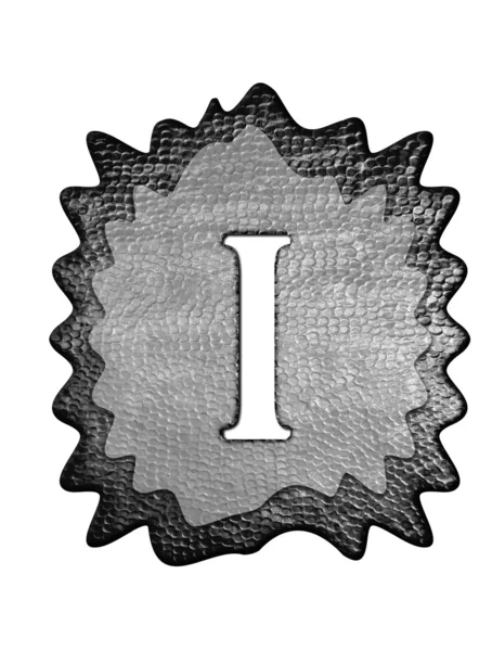 3D metalu jedną cyfrą rzymską numer — Zdjęcie stockowe