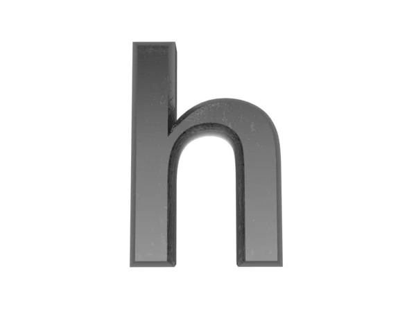 3d αλφάβητο a σε μέταλλο, σε λευκό απομονωμένο φόντο. — Φωτογραφία Αρχείου
