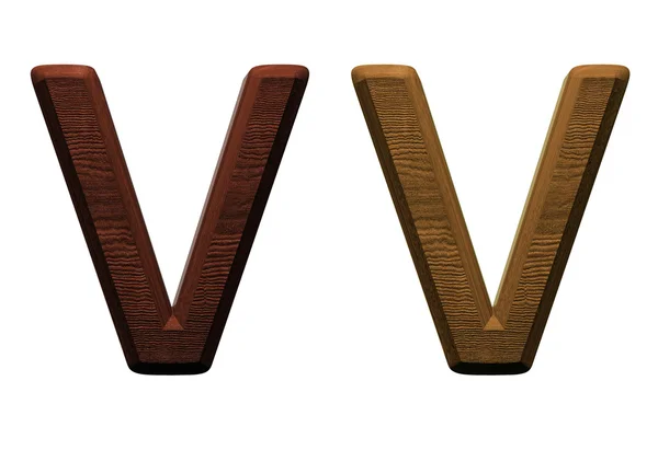 Jedno písmeno abecedy dřevěných. — Stock fotografie