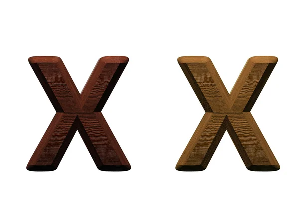 Uma letra do alfabeto de madeira . — Fotografia de Stock