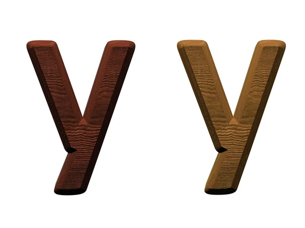 Одна буква деревянного алфавита . — стоковое фото