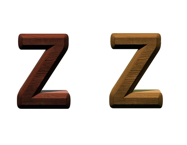 Одна літера дерев'яного алфавіту . — стокове фото