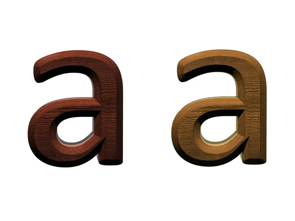 Ahşap alfabesinde bir harf.. — Stok fotoğraf