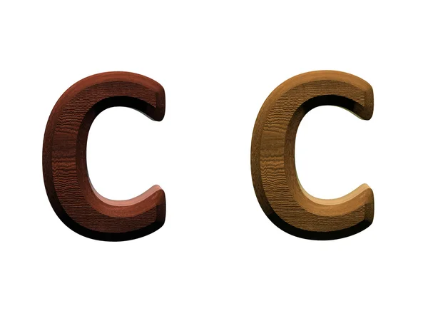 Una lettera di alfabeto di legno . — Foto Stock