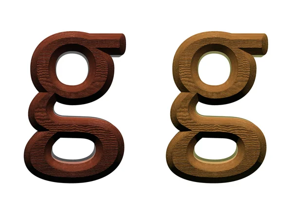 One letter of wooden alphabet. — Stock Photo, Image
