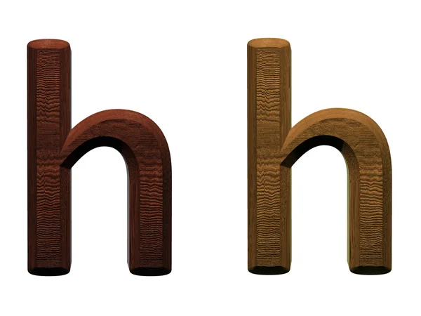 Fából készült ábécé egy betűje. — Stock Fotó