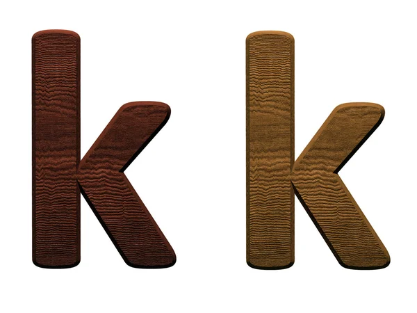 Одна буква деревянного алфавита . — стоковое фото
