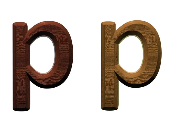 Una letra de alfabeto de madera . — Foto de Stock