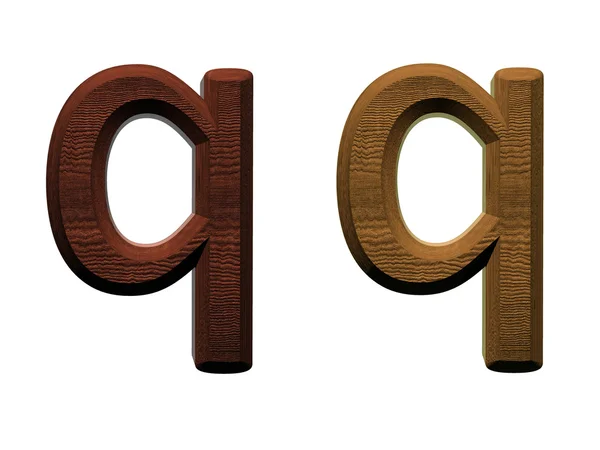 Una lettera di alfabeto di legno . — Foto Stock