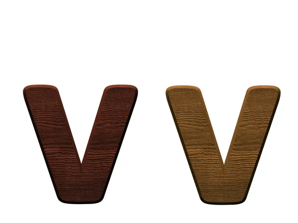 One letter of wooden alphabet. — Stock Photo, Image