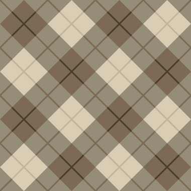 Bias Plaid_Brown-Beige clipart