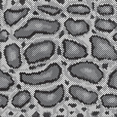 Python Pattern in Grey clipart