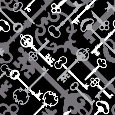 Skeleton Key Pattern clipart