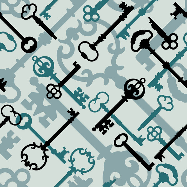 Ключ от скелета в голубом цвете
