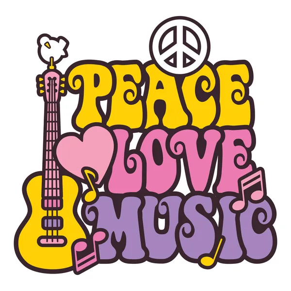 Peace-Love-Music_Brights Vector Graphics